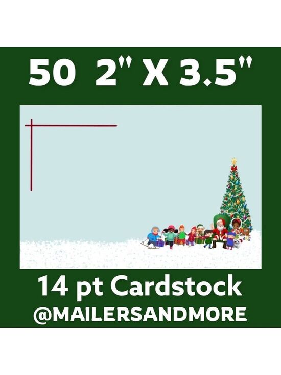 Mailers And More Other - 50 Christmas Tree Kids and Santa Thank You Cards. PRICE IS FIRM